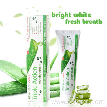 Aloe cleansing oral care whitening toothpaste